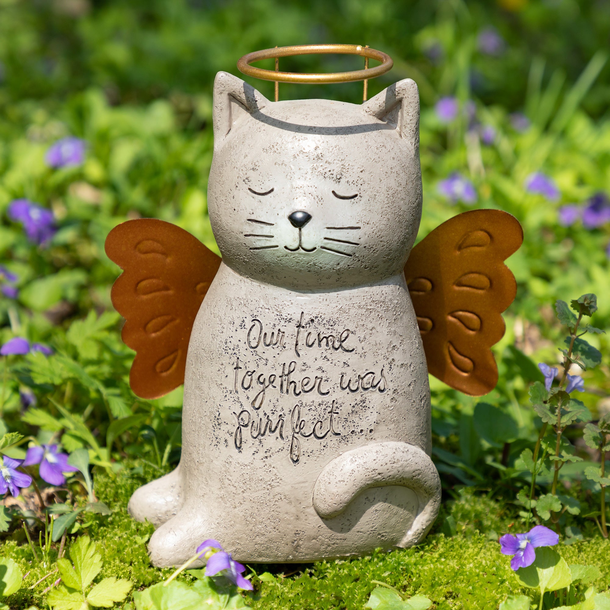 Its Ruff Without You Angelic Pet Garden Memorial Statue | GreaterGood