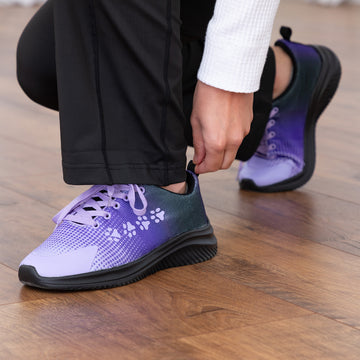 Ombre Paw Print Walking Shoes