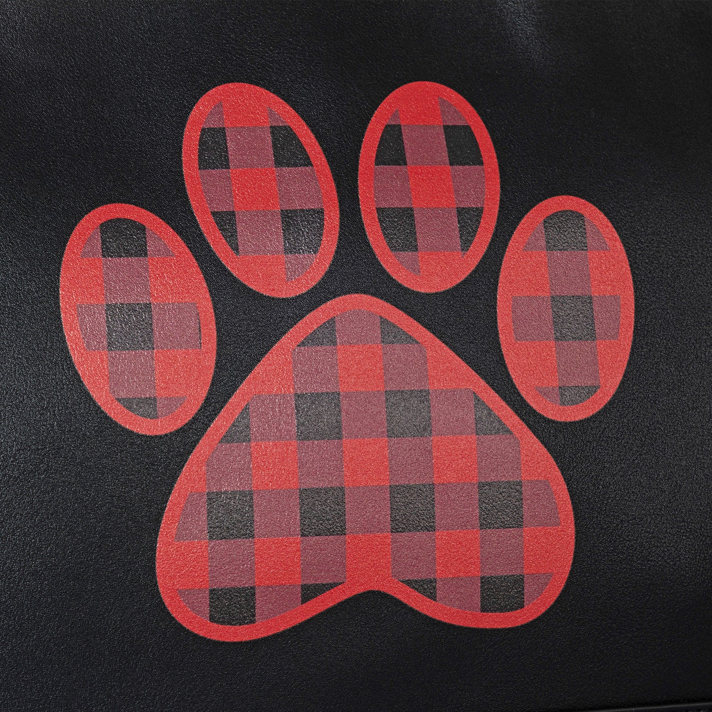 Buffalo Check Paw Print Handbag