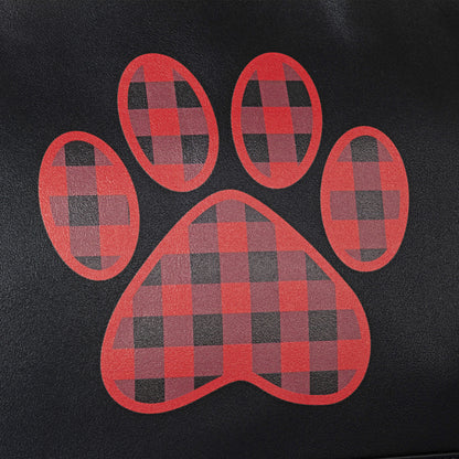 Buffalo Check Paw Print Handbag