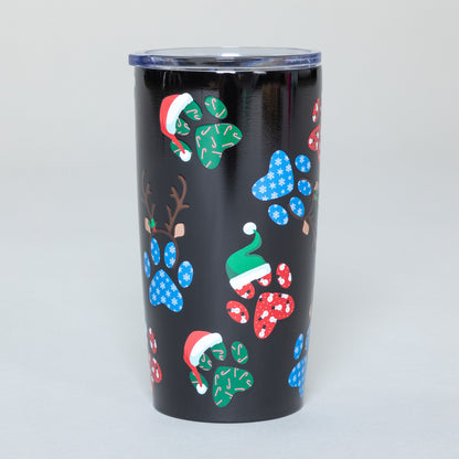 Christmas Paws 20 oz Stainless Steel Tumbler