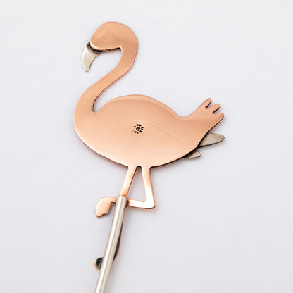 Flamingo Mixed Metal Plant Stake