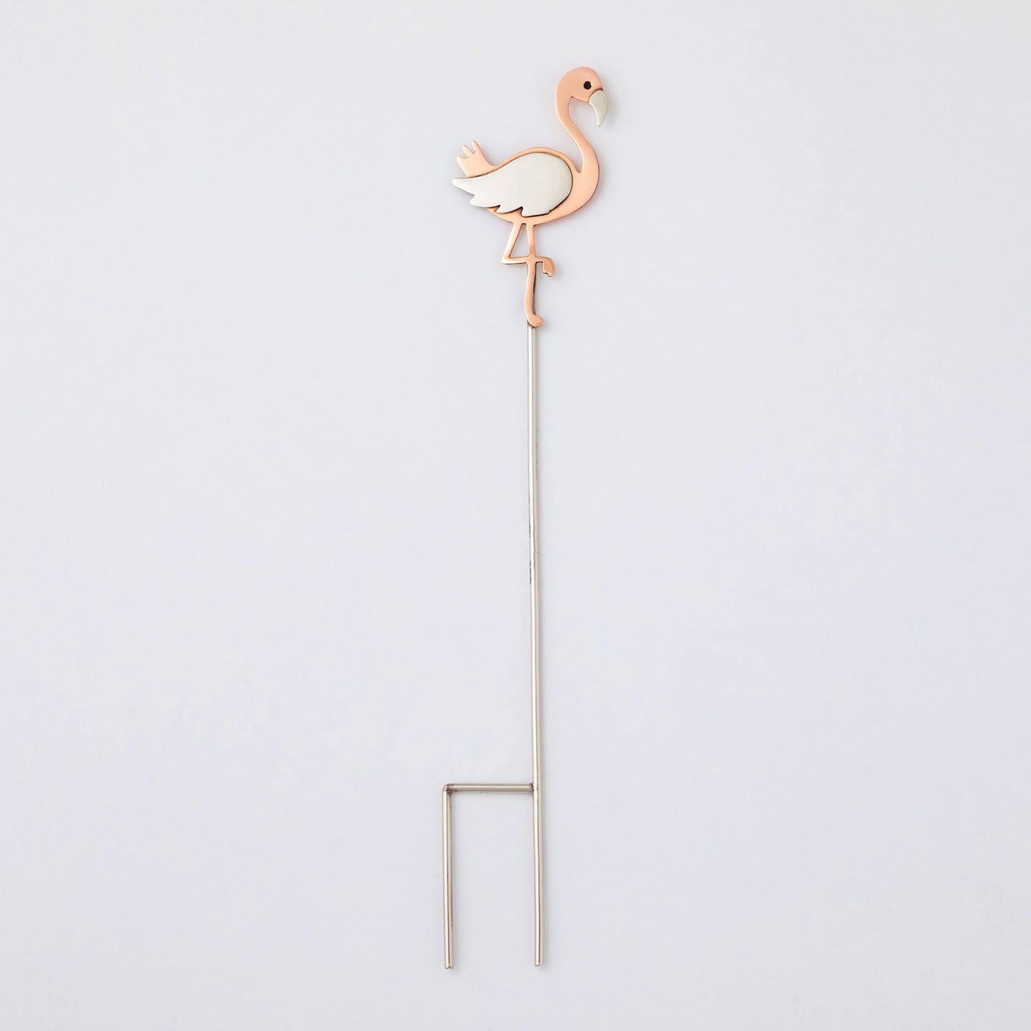 Flamingo Mixed Metal Plant Stake