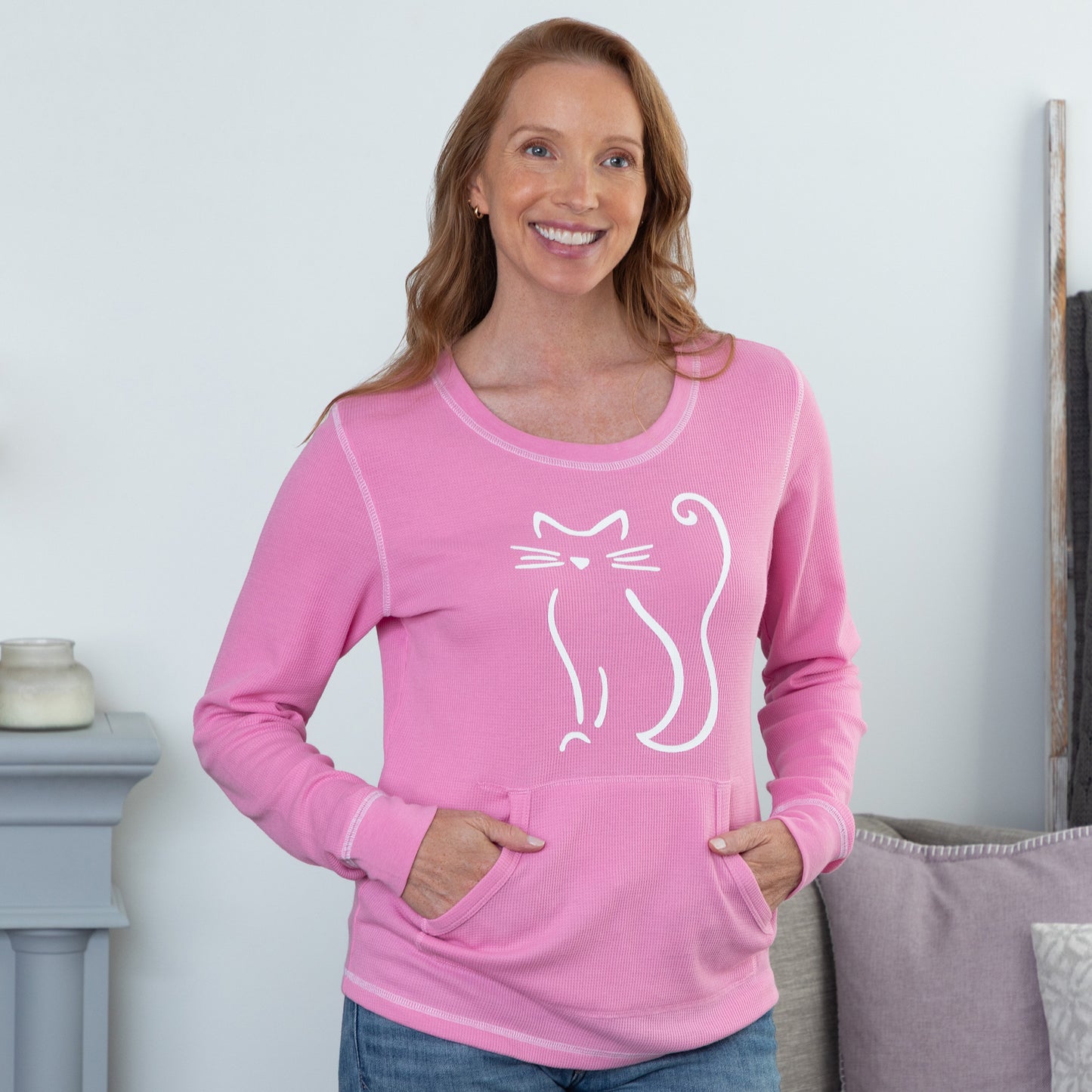 Pet Sketch Thermal Long Sleeve Top