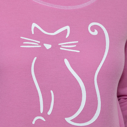 Pet Sketch Thermal Long Sleeve Top