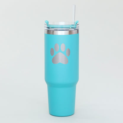 Paw Print Vacuum Sealed Stainless Steel Tumbler - 40 oz