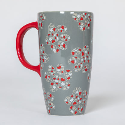 Paws & Prints Tall Ceramic Mug