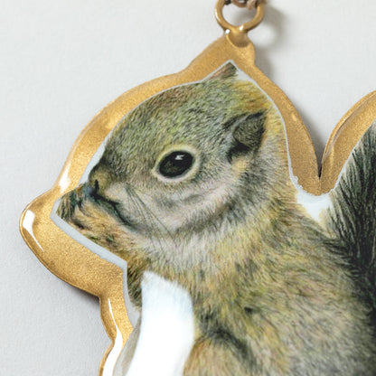 Love for Squirrels Metal Ornament