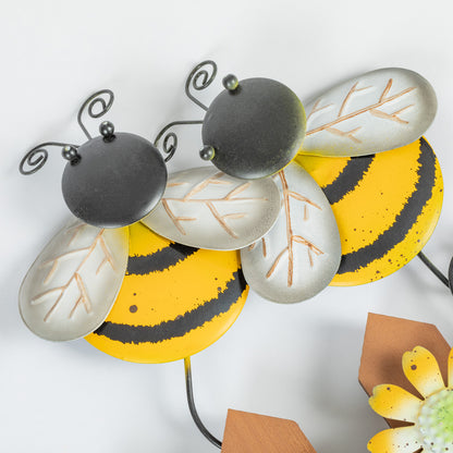 Bee Happy Garden Fence Wall Decor