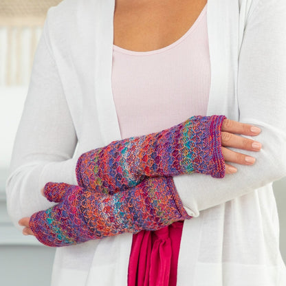 Colorful Alpaca Fingerless Mittens