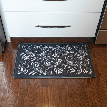 Perfectly Paw Patterned Memory Foam Mat