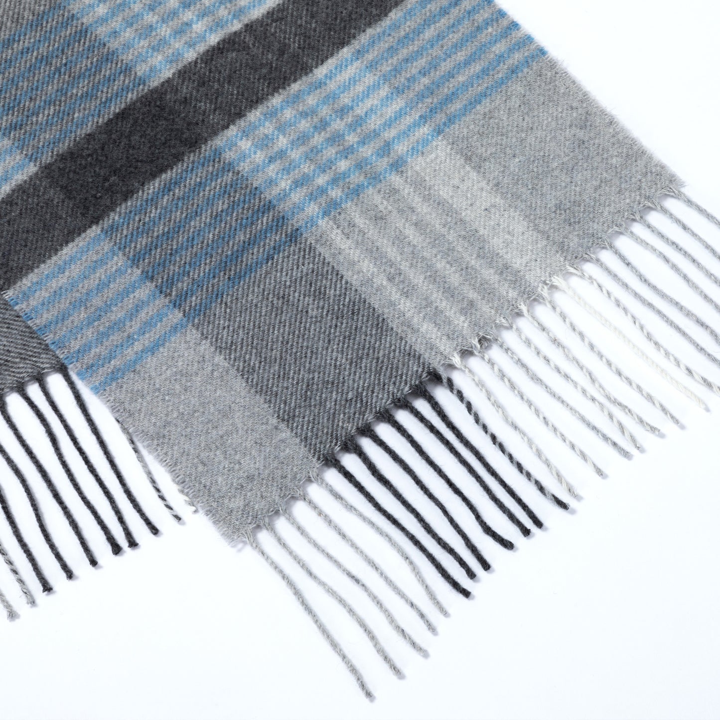 Ukrainian Merino Wool & Cashmere Plaid Scarf