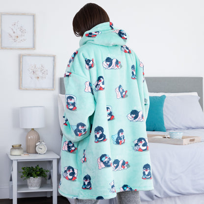 Wearable Pet Pocket Hoodie Blanket