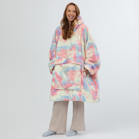 Wearable Pet Pocket Hoodie Blanket