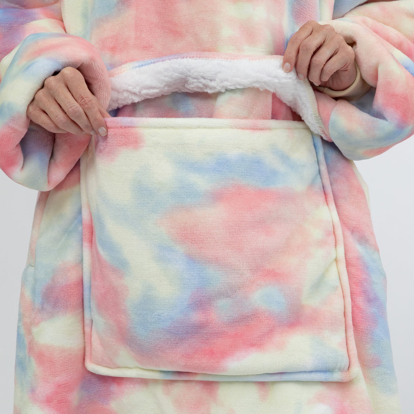 Wearable Pet Pocket Hoodie Blanket