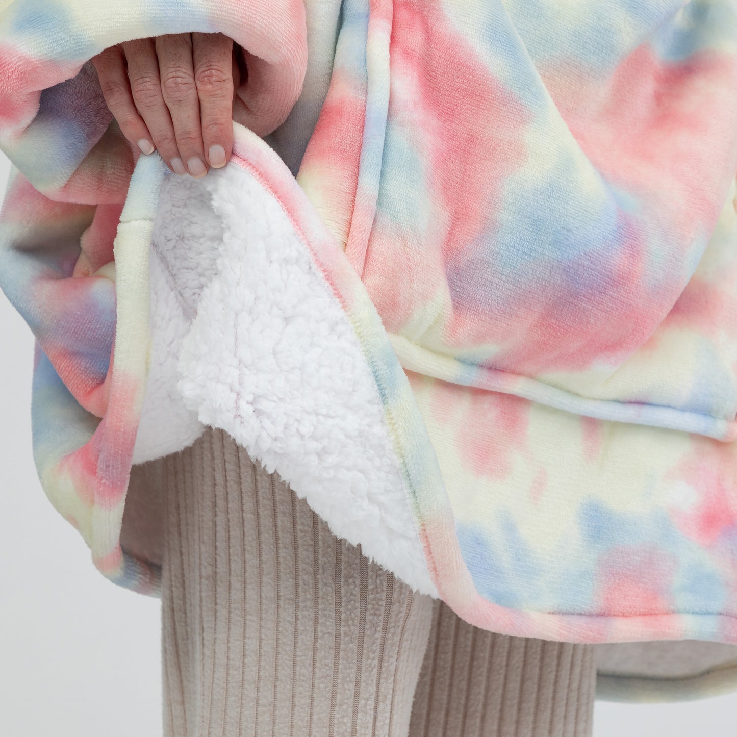 Wearable Pet Pocket Hoodie Blanket