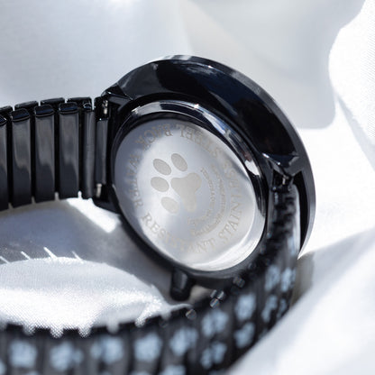 Paw Print Stretch Band Watch