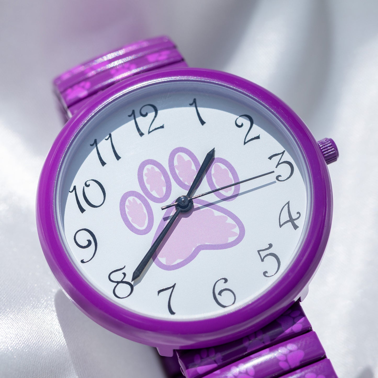 Paw Print Stretch Band Watch