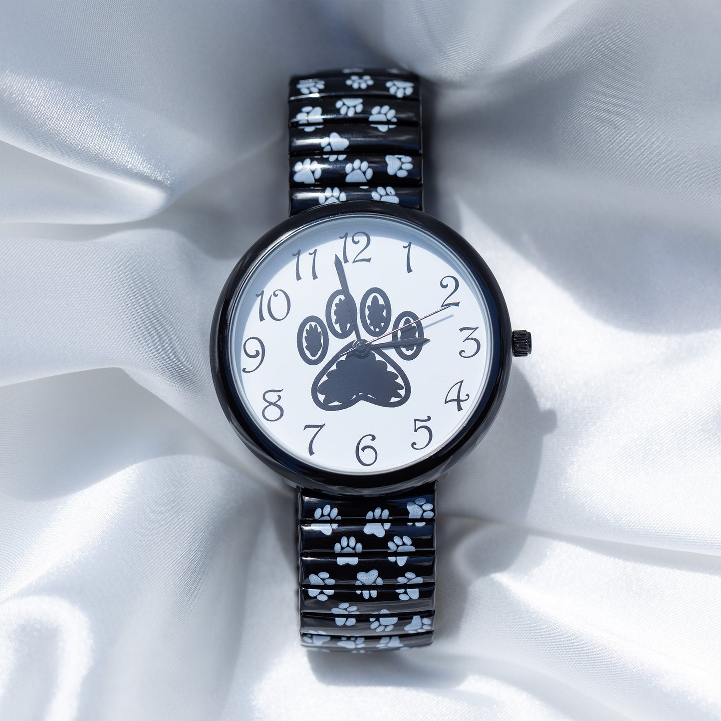 Paw Print Stretch Band Watch