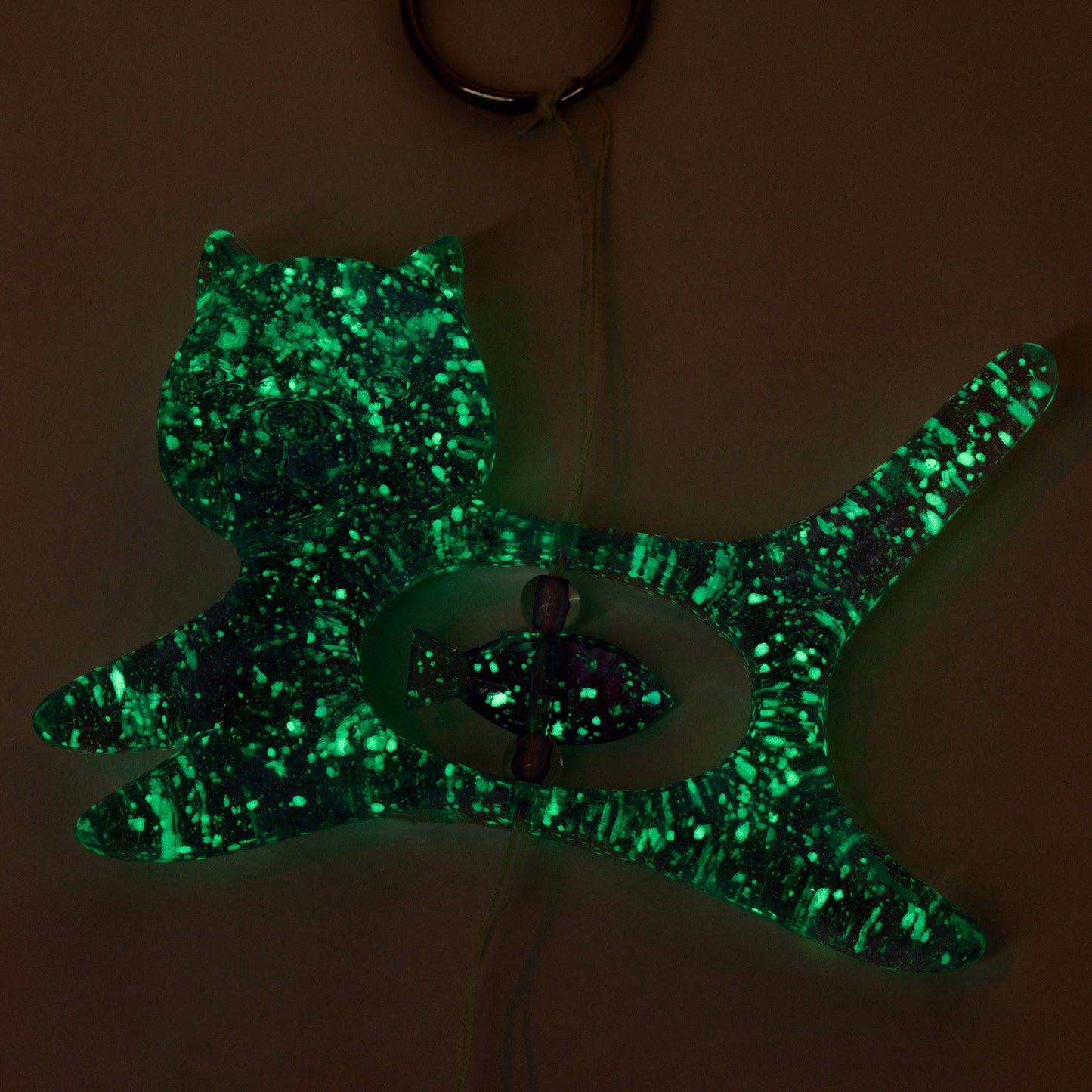 Glow in the Dark 3D Cat Wind Chime