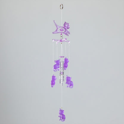 Glow in the Dark 3D Cat Wind Chime