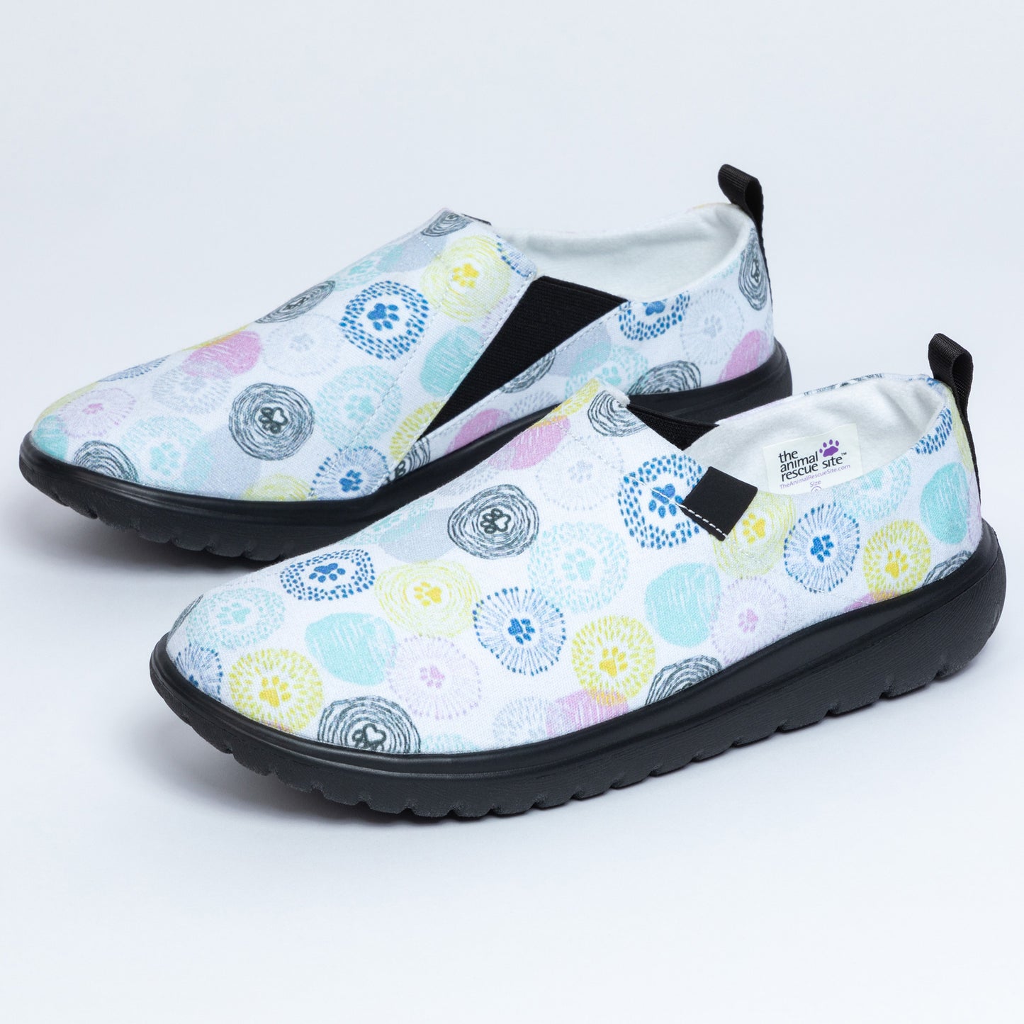 Lightweight Comfort Paw Print Slip-On Shoes