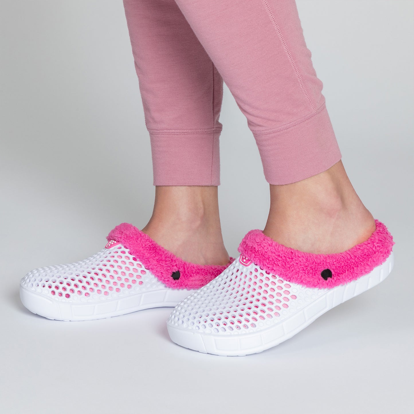 On the Go Plush Sherpa Fleece-Lined Rubber Clogs