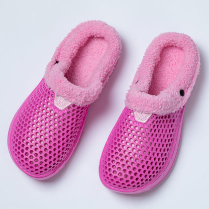 On the Go Plush Sherpa Fleece-Lined Rubber Clogs