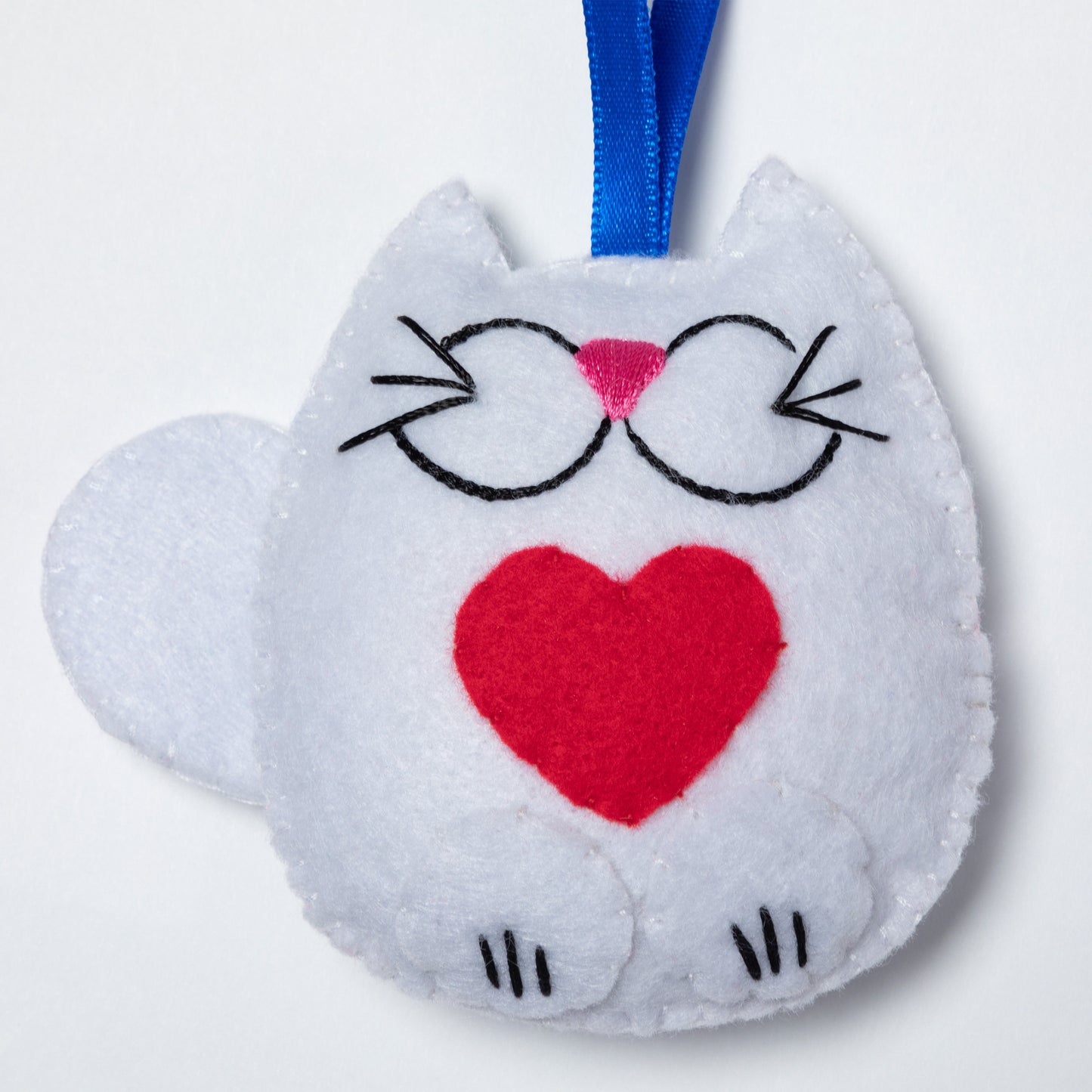 Stuffed Cat Ornaments - Set of 3