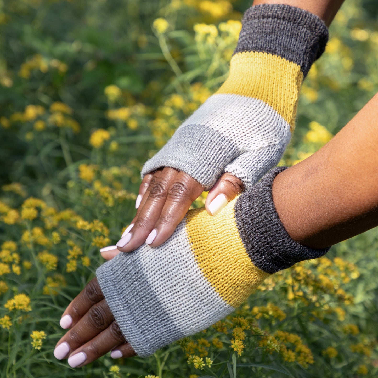 Alpaca Fingerless Mittens | Handmade, Fair Trade, 100% Alpaca Fiber