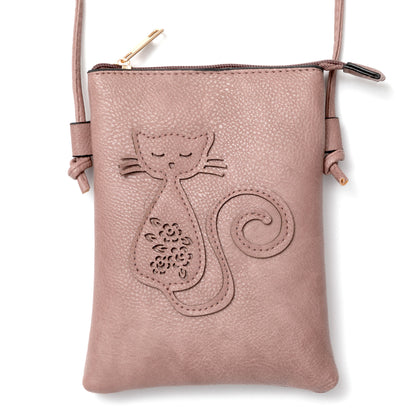 Cut Out Cat Crossbody Bag