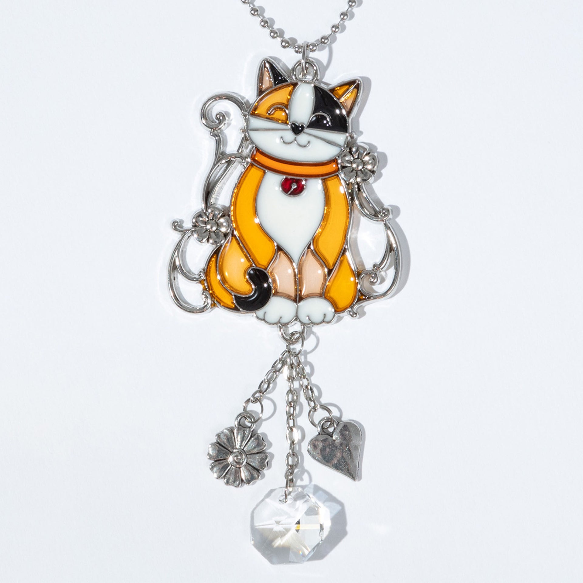 Colorful Animal Sun Catcher Faux Stained Glass Car Charm Decoration