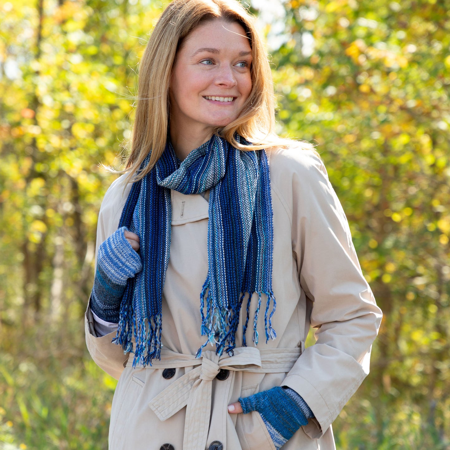 Alpaca Fingerless Mittens & Scarf Set | Fair Trade, 100% Alpaca Fiber