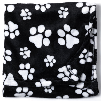 Super Cozy&trade; Fleece Paw Print Throw Blanket