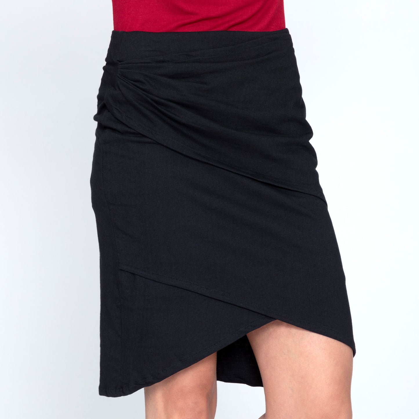 Organic Layered Pencil Skirt