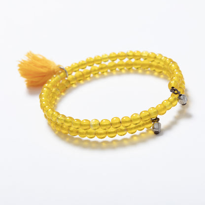 Taj Tassel Glass Bead Bracelet