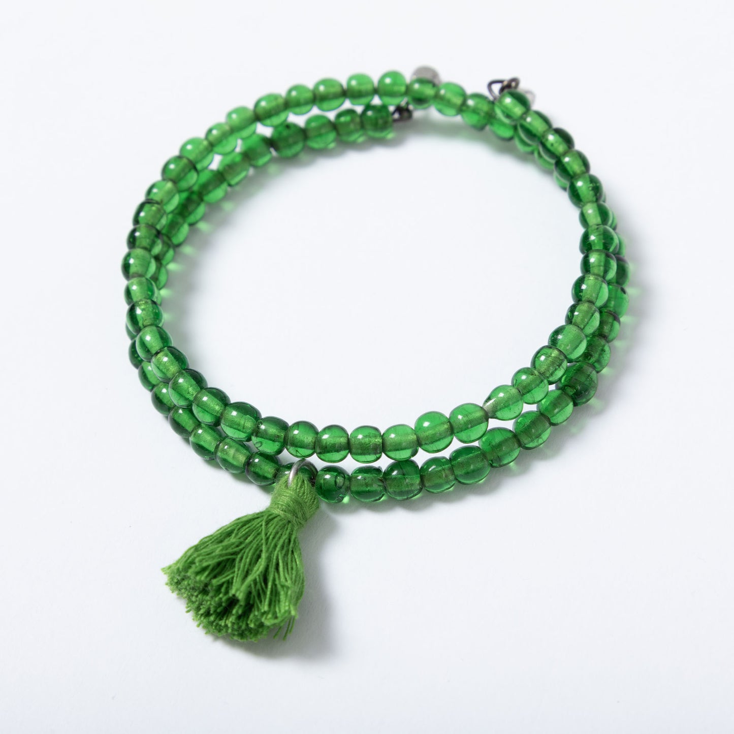 Taj Tassel Glass Bead Bracelet