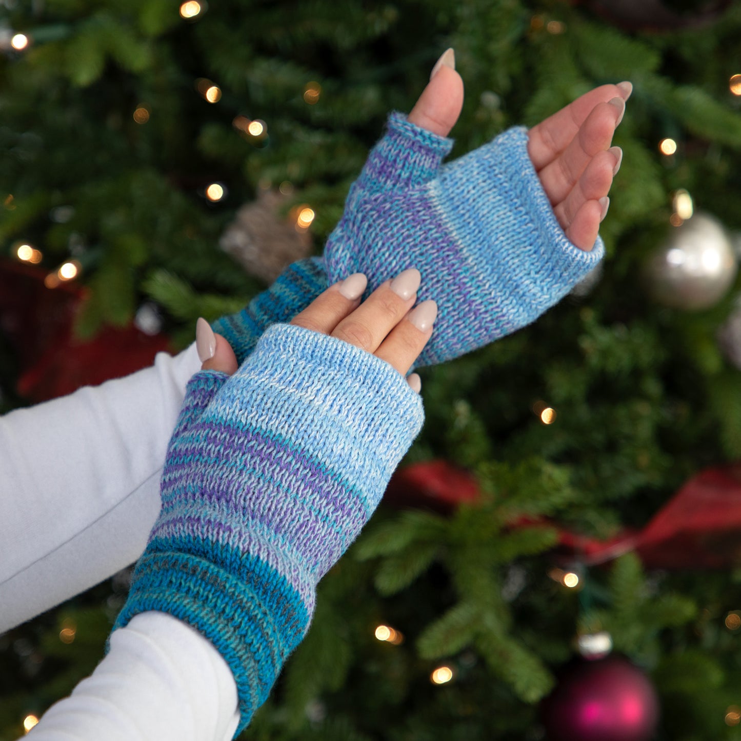 Alpaca Fingerless Mittens | Handmade, Fair Trade, 100% Alpaca Fiber