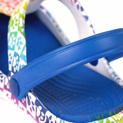 Multicolored Mary Jane Clogs
