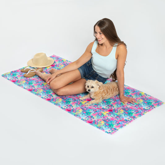 Paw Print Oversized Beach Towel