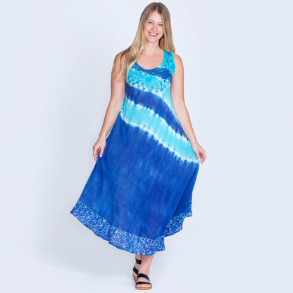 Just My Stripe Tie-Dye Long Dress | Fair Trade