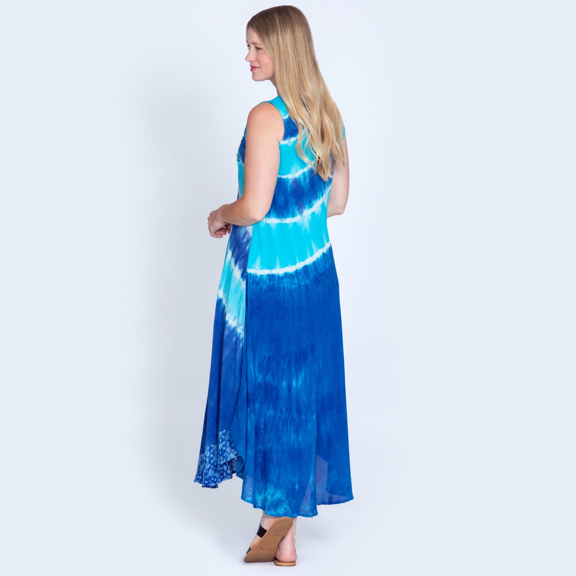 Just My Stripe Tie-Dye Long Dress | Fair Trade | GreaterGood Just My Stripe Tie-Dye Long Dress | Fair Trade | GreaterGood