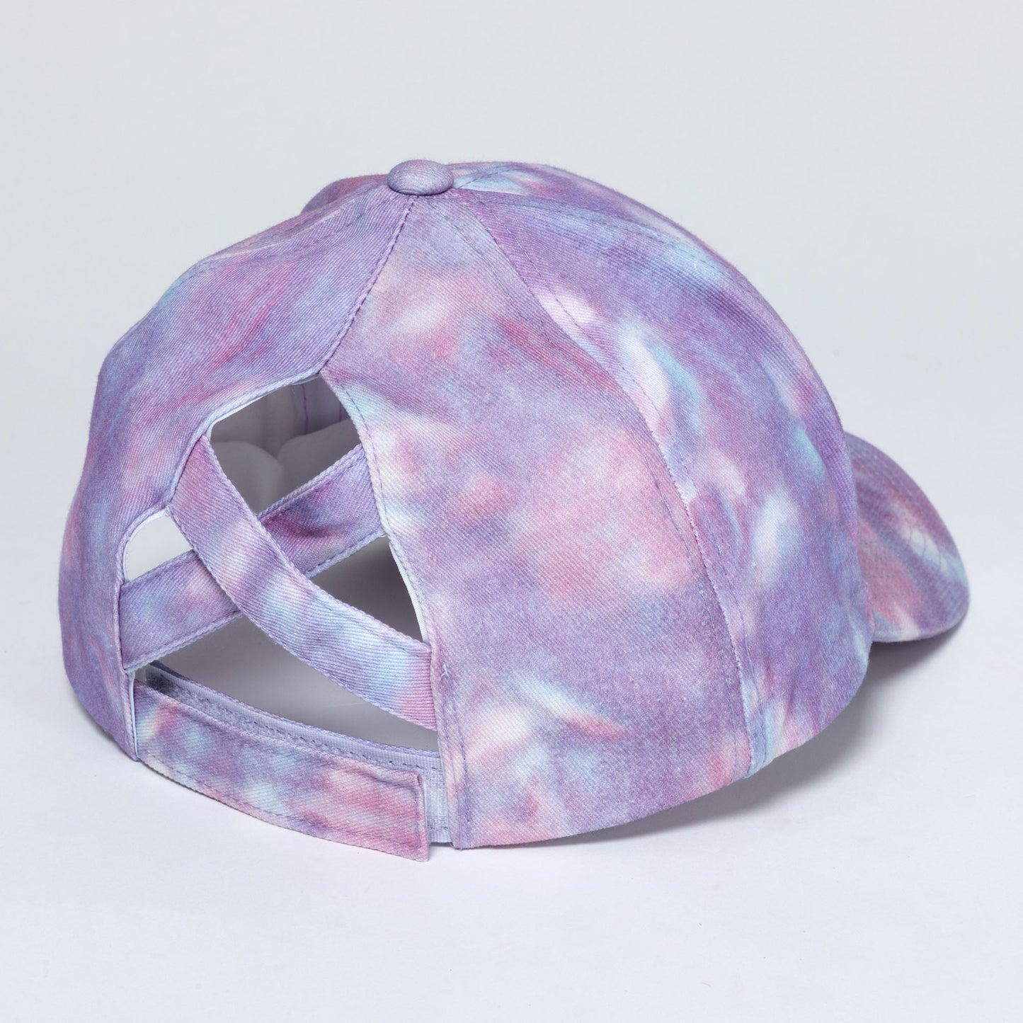 Paw Print Tie-Dye Ponytail Hat