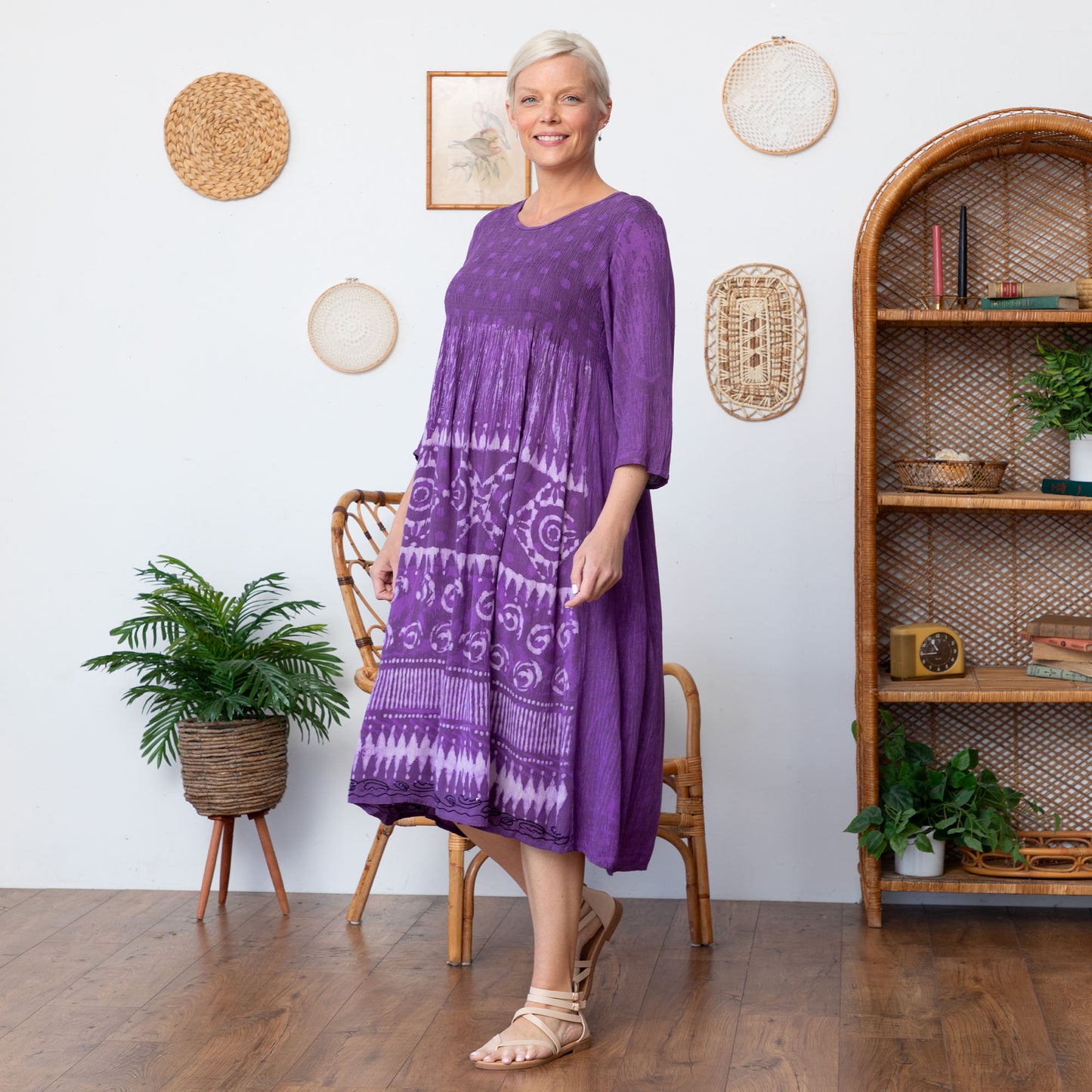 Free Flowing Midi Dress | Handmade, Fair Trade