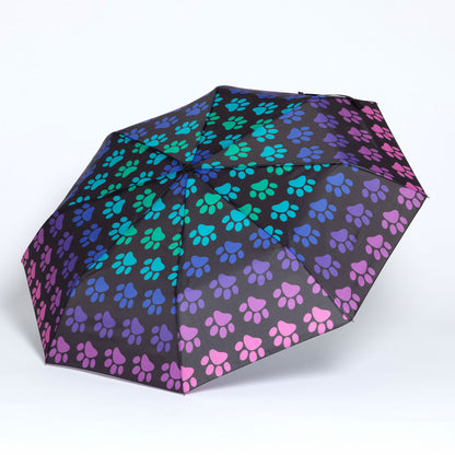 Rainy Day Paw Print Umbrella