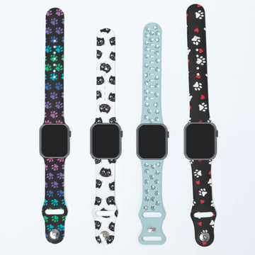 16 Designs Patterned Silicone Apple Watch Band 38mm/40mm/41mm 42mm/44mm