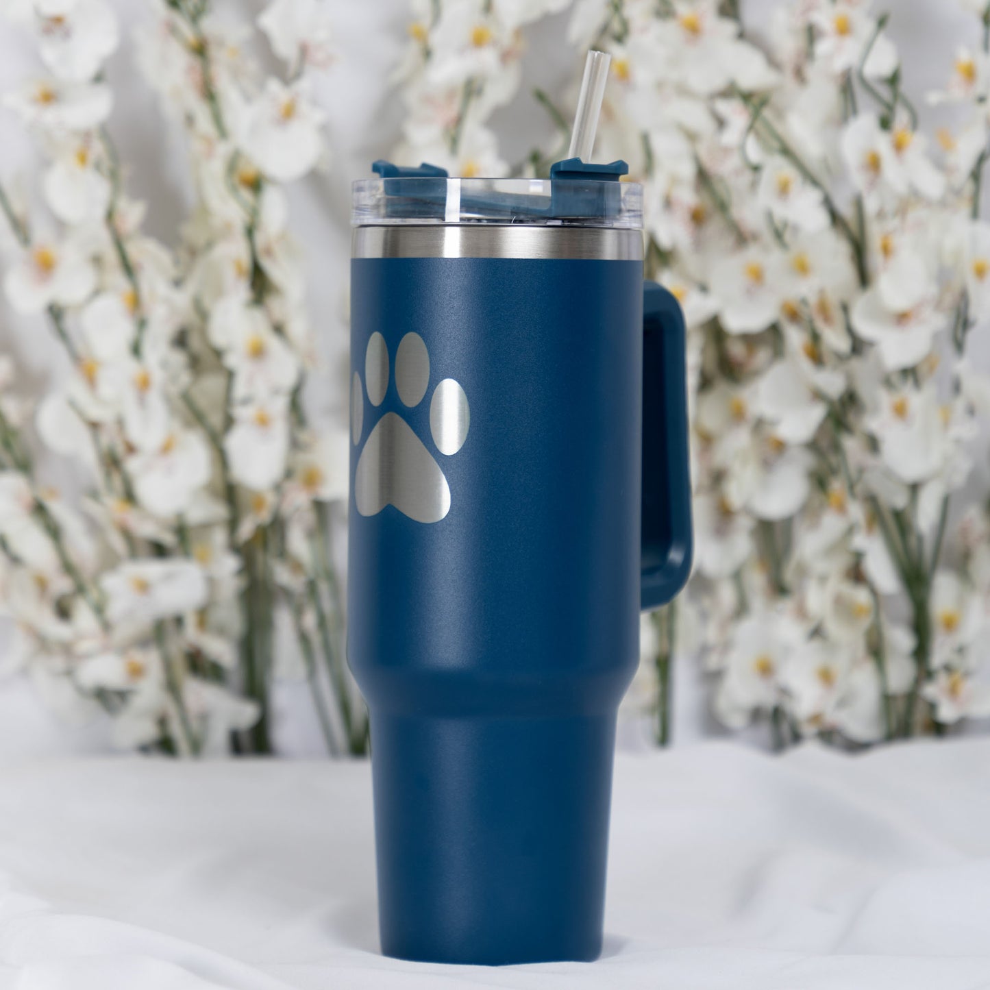 Paw Print Vacuum Sealed Stainless Steel Tumbler - 40 oz