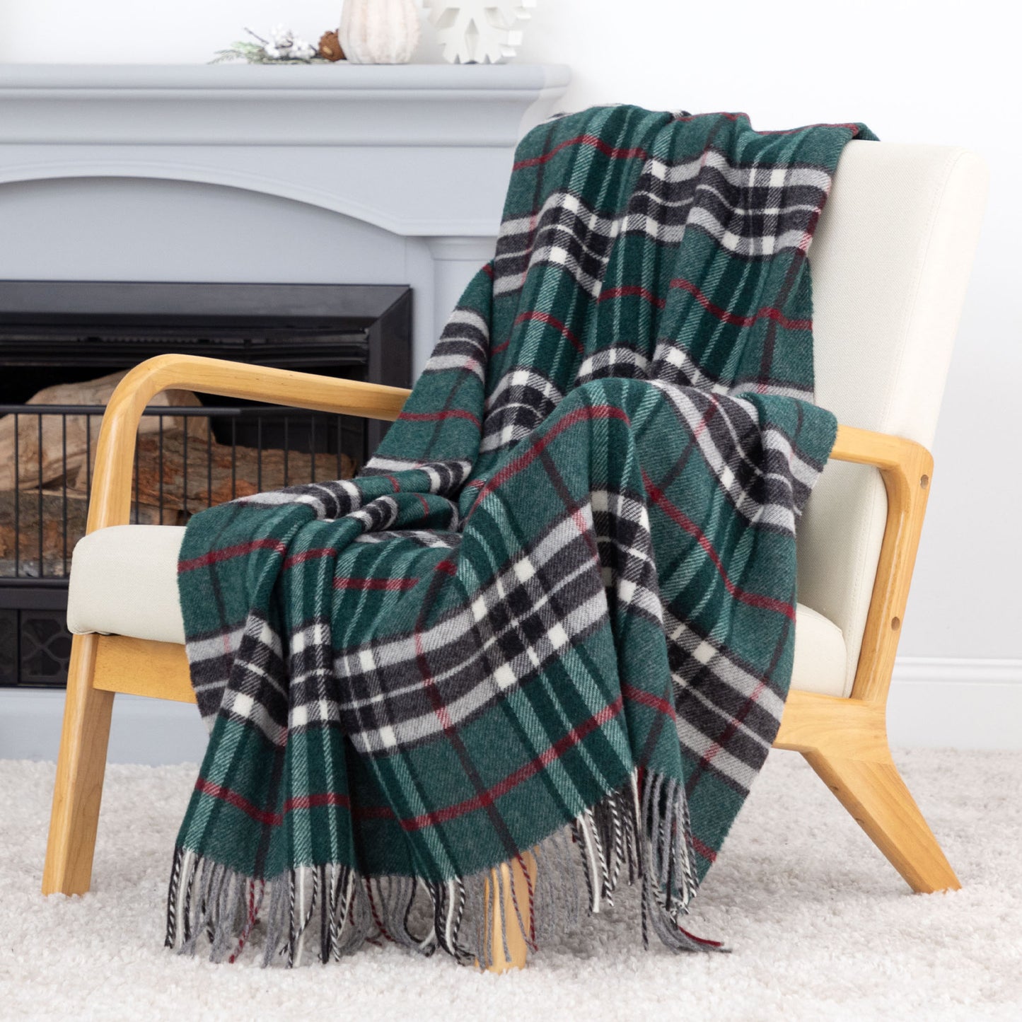 Ukrainian 100% Merino Wool Throw Blanket