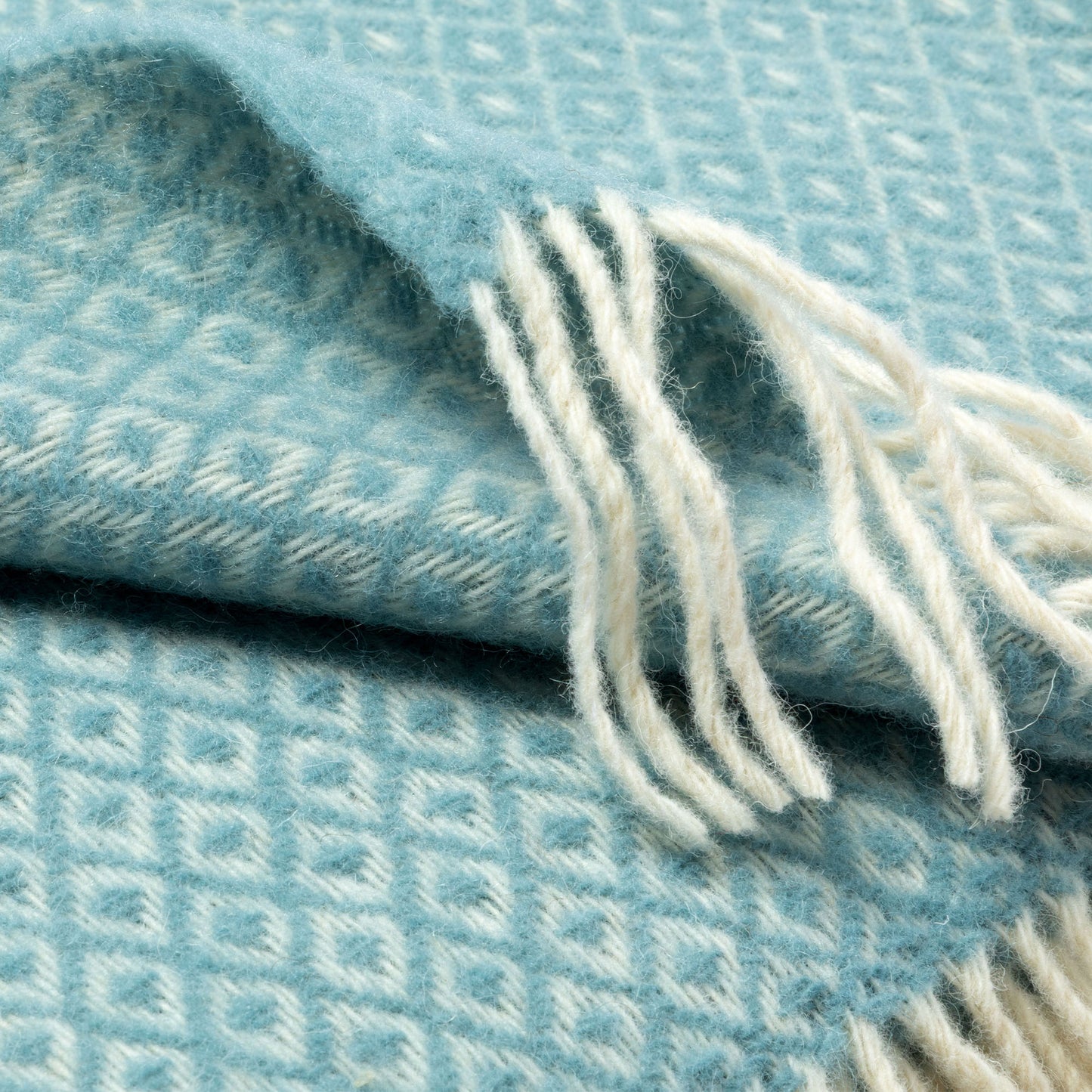 Ukrainian 100% Wool Fringed Throw Blanket