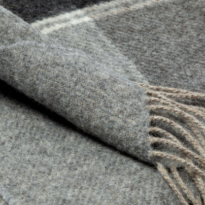 Ukrainian 100% Wool Fringed Throw Blanket